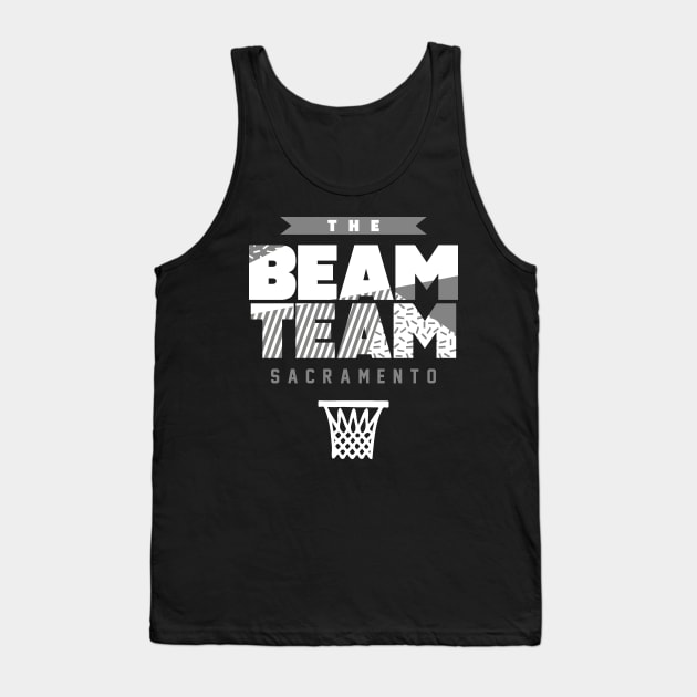 Beam Team Sacramento Basketball Tank Top by funandgames